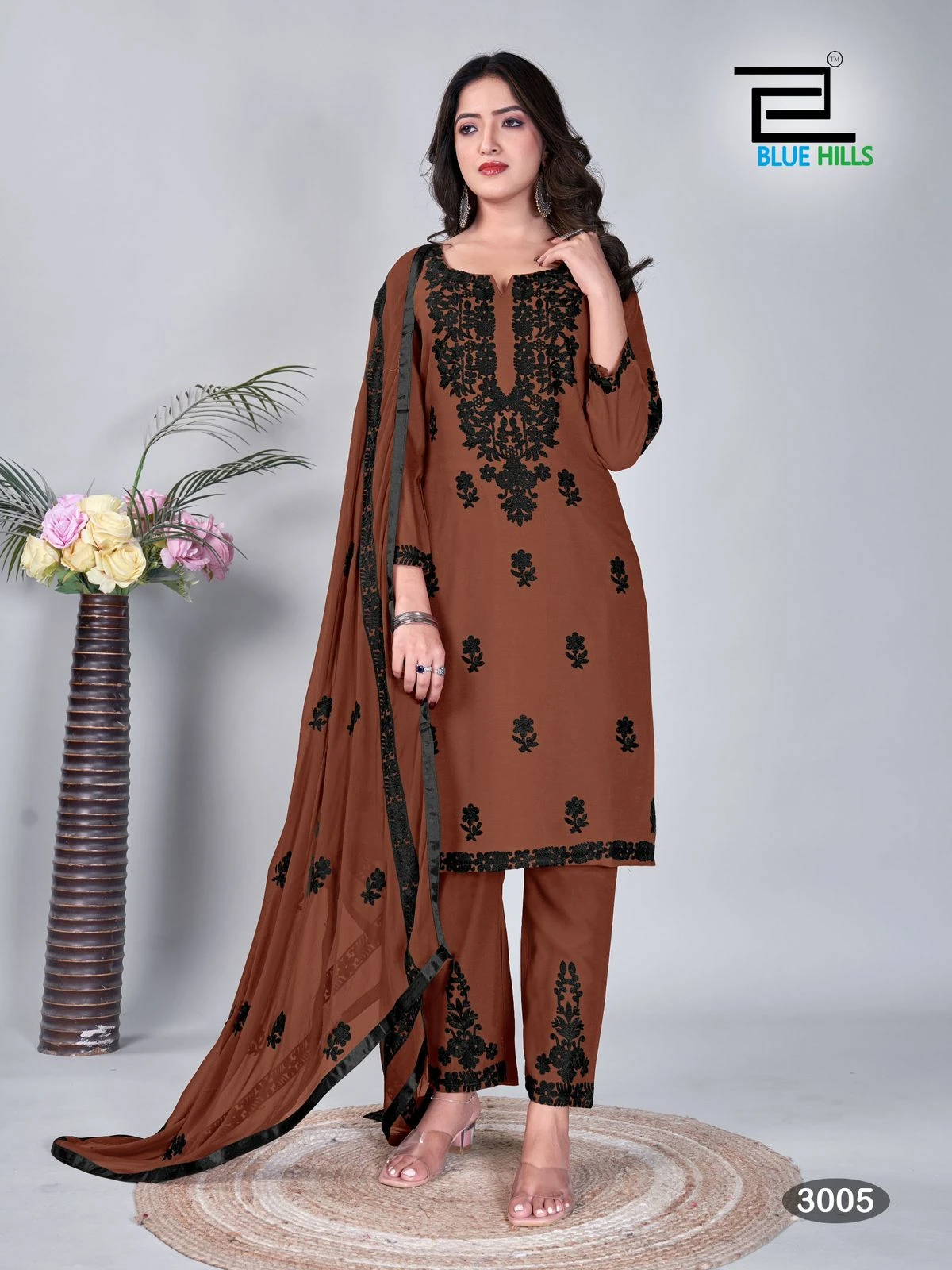 Blue Hills Black Bunny Vol 3 14 Kg Rayon Wholesale Readymade Salwar Suit Catalog — Wholesale Salwar Suits, Blue Hills wholesale from Surat - Gallery Image 5